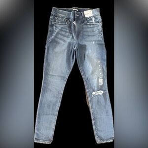 Distressed Blue Jeans